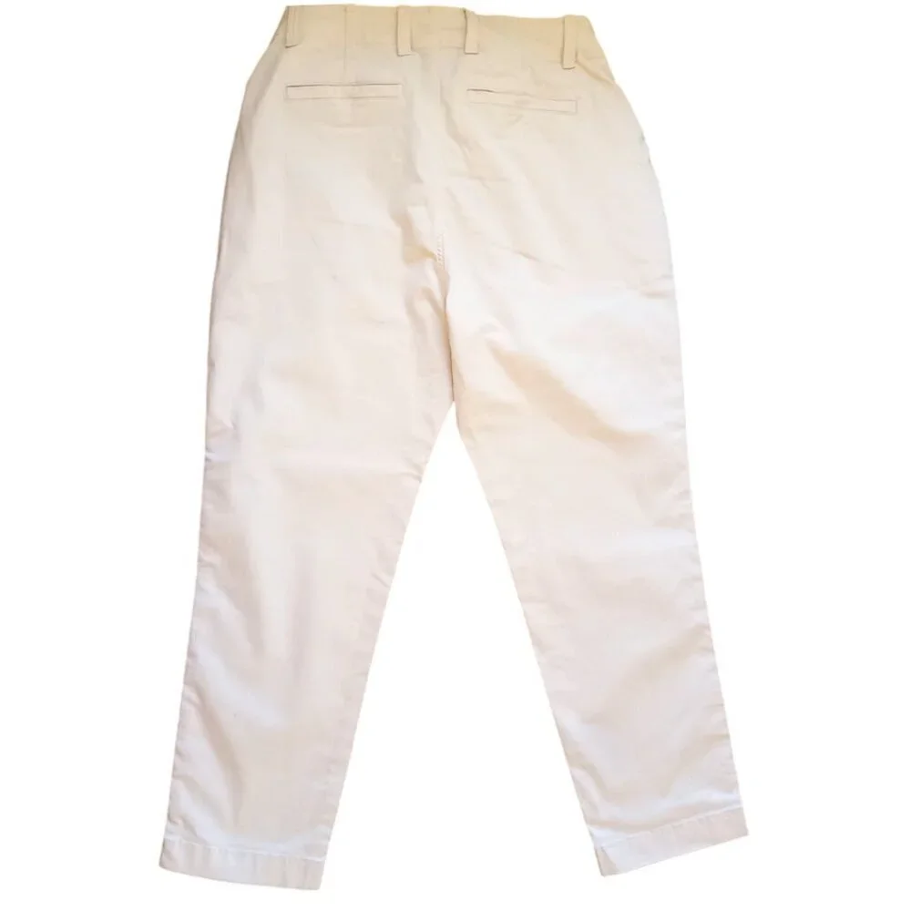 GAP Downtown Khaki Women's Pants - Size 10, Regenerative Cotton Beige Chinos